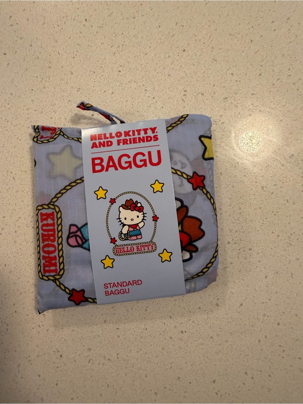 Baggu Hello Kitty and Friends Blue Western Standard Baggu Bag